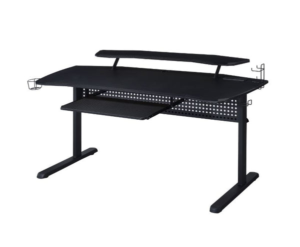 ACME Vildre Black Gaming Desk with USB Port Model 93132
