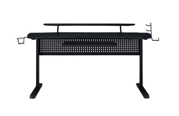 ACME Vildre Black Gaming Desk with USB Port Model 93132