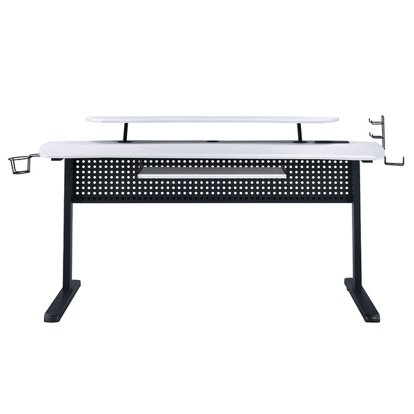 ACME Vildre Black & White Gaming Desk with USB Port Model 93134