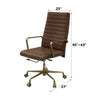 ACME Duralo Saturn Leather Swivel Office Chair Model 93167