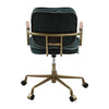 ACME Siecross Emerald GreenTop Grain Leather Swivel Office Chair Model 93171