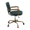 ACME Siecross Emerald GreenTop Grain Leather Swivel Office Chair Model 93171