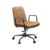 ACME Eclarn Rum Top Grain Leather Swivel Office Chair Model 93174