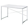 ACME Tennos White & Chrome Writing Desk(Same AC00903) Model 93190