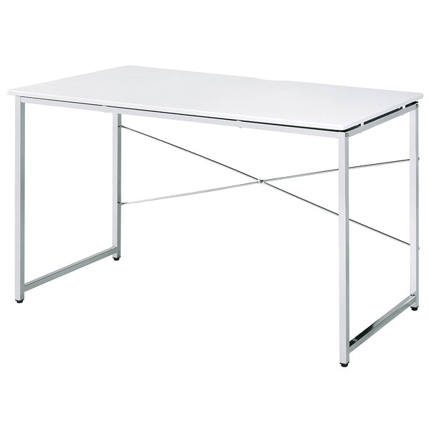 ACME Tennos White & Chrome Writing Desk(Same AC00903) Model 93190