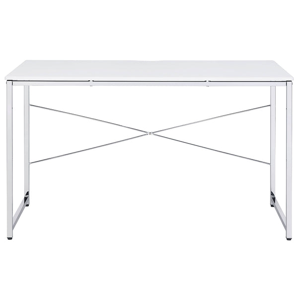 ACME Tennos White & Chrome Writing Desk(Same AC00903) Model 93190