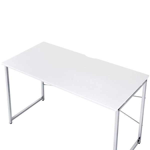 ACME Tennos White & Chrome Writing Desk(Same AC00903) Model 93190
