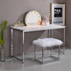 ACME Tennos White & Chrome Writing Desk(Same AC00903) Model 93190