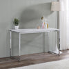 ACME Tennos White & Chrome Writing Desk(Same AC00903) Model 93190