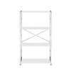 ACME Tennos White & Chrome Bookshelf Model 93192