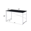 ACME Tennos Black & Chrome Writing Desk(Same AC00904) Model 93195