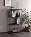 ACME Tennos Black & Chrome Bookshelf Model 93197