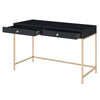 ACME Ottey Black High Gloss & Gold Writing Desk Model 93540