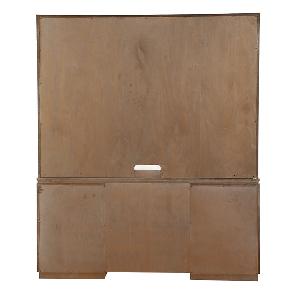 ACME Orianne Antique Gold Executive Computer Desk with Hutch Model 93790