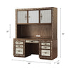 ACME Orianne Antique Gold Executive Computer Desk with Hutch Model 93790