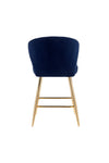 ACME Rizgek Blue Velvet & Gold Counter Height Chair Model 96092