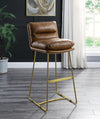 ACME Alsey Saddle Brown Top Grain Leather Bar Chair Model 96401