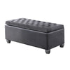 ACME Rebekah Gray Fabric Bench with Storage Model 96546