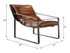 ACME Quoba Cocoa Top Grain Leather Accent Chair Model 96674