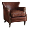 ACME Leeds Vintage Dark Brown Top Grain Leather Accent Chair Model 96679