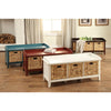 ACME Flavius White Bench with Storage Model 96759