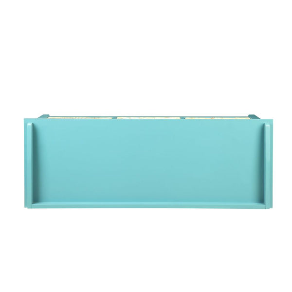 ACME Flavius Teal Bench with Storage Model 96761