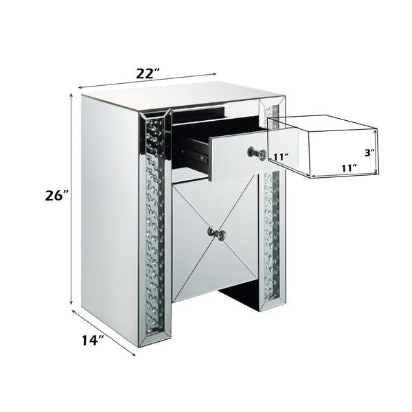 ACME Nysa Faux Crystals Accent Table Model 97026