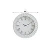 ACME Nysa Mirrored & Faux Crystals Wall Clock Model 97045