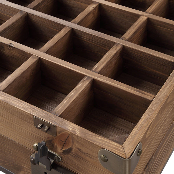 ACME Kolin Rustic Oak & Matte Gray Accent Table Model 97138