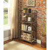 ACME Itzel Antique Oak & Sandy Gray Bookshelf Model 97163