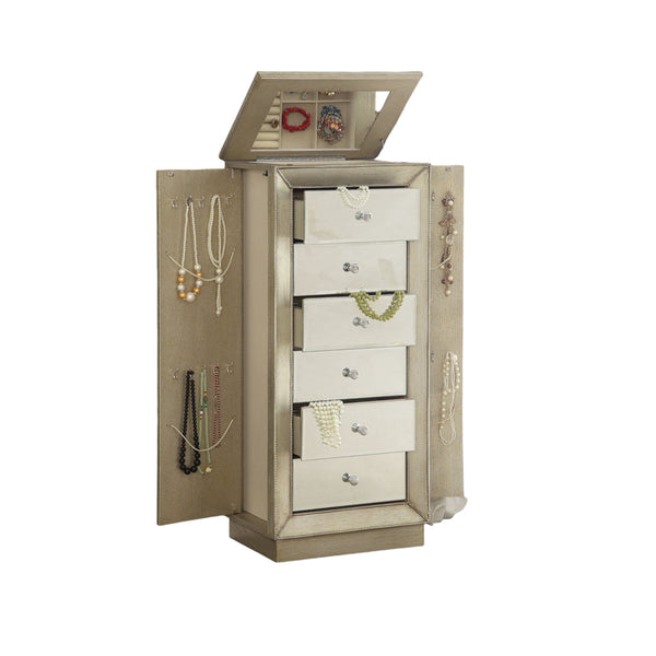 ACME Talor Antique Gold Jewelry Armoire Model 97172