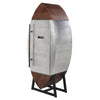 ACME Brancaster Retro Brown Top Grain Leather & Aluminum Wine Cooler Model 97195