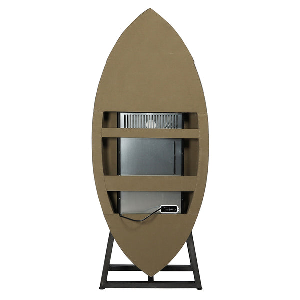 ACME Brancaster Retro Brown Top Grain Leather & Aluminum Wine Cooler Model 97195