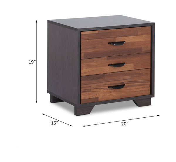 ACME Eloy Walnut & Espresso Accent Table Model 97340