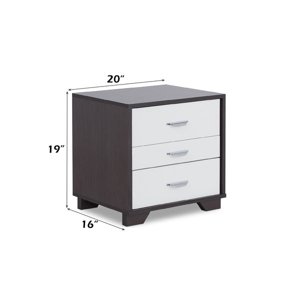 ACME Eloy White & Black Accent Table Model 97342