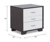 ACME Eloy White & Black Accent Table Model 97342