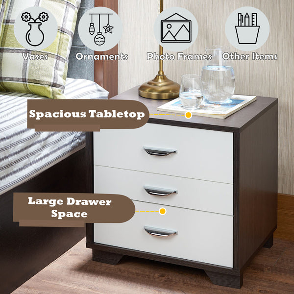 ACME Eloy White & Black Accent Table Model 97342