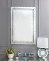 ACME Nysa Mirrored & Faux Crystals Accent Mirror Model 97386