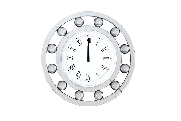 ACME Boffa Mirrored Wall Clock Model 97405