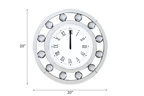 ACME Boffa Mirrored Wall Clock Model 97405