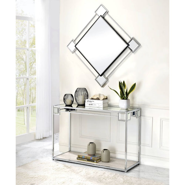 ACME Asbury Mirrored & Chrome Accent Mirror Model 97467