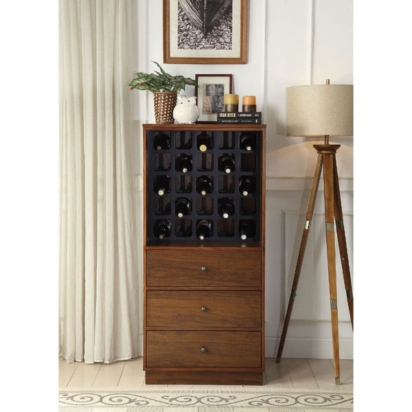 ACME Wiesta Walnut Wine Cabinet Model 97542
