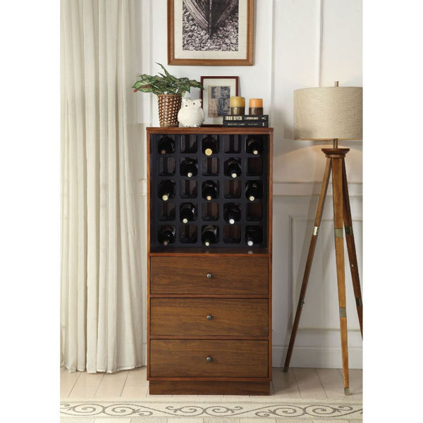 ACME Wiesta Walnut Wine Cabinet Model 97542