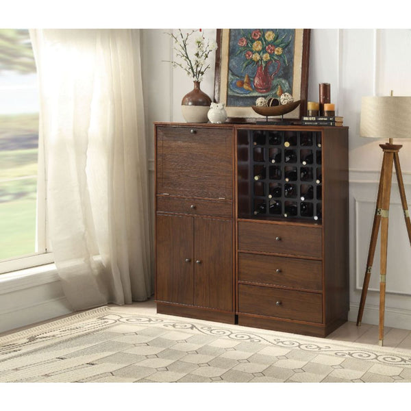 ACME Wiesta Walnut Wine Cabinet Model 97542