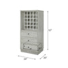 ACME Wiesta Antique White Wine Cabinet Model 97544