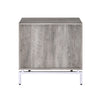 ACME Cistus Weathered Gray Oak & White Accent Table Model 97555