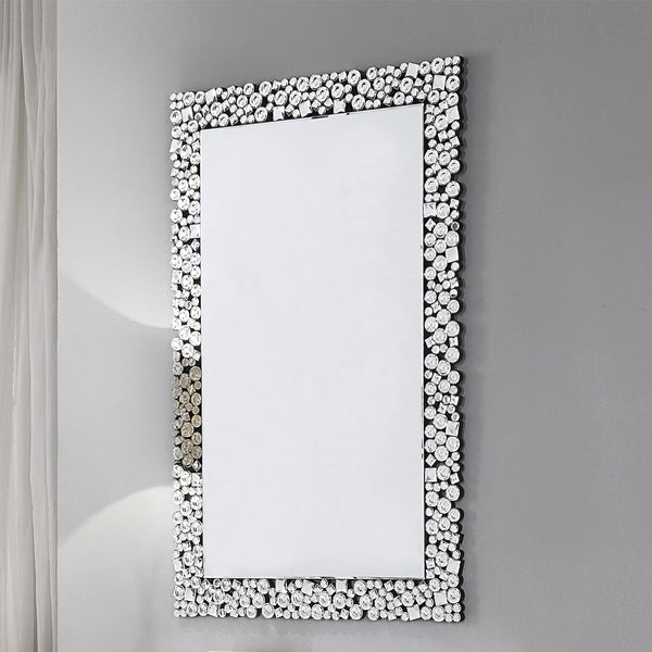 ACME Kachina Mirrored & Faux Gems Accent Mirror Model 97574