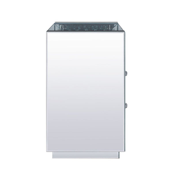 ACME Nysa Mirrored & Faux Crystals Accent Table Model 97575