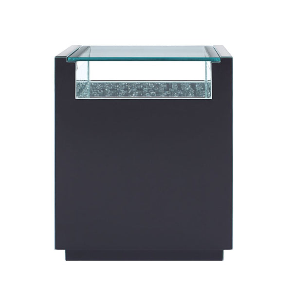 ACME Nysa Mirrored & Faux Crystals Accent Table Model 97575