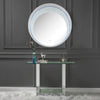 ACME Nysa Mirrored & Faux Crystals Accent Mirror with LED Model 97590
